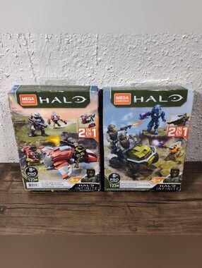 Mega Construx HALO Infinite Recon Getaway & Hijacked Ghost New (Read Desc.)